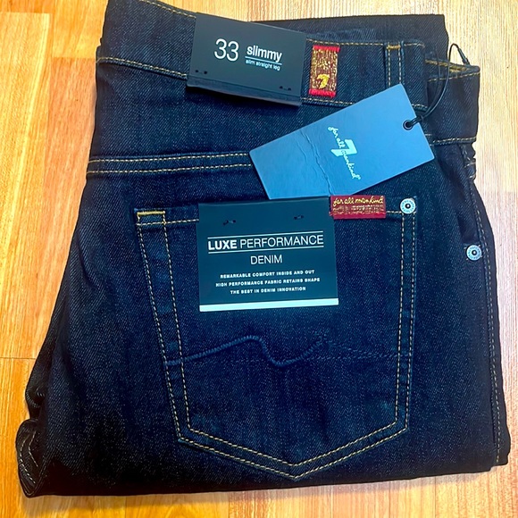 NWT| 7 For All Mankind | Luxe Performance Slimmy Jeans Denim - Picture 1 of 5